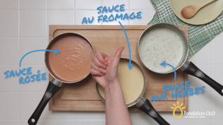 Apprendre à cuisiner en 30 secondes  Préparer une sauce blanche et ses variantes [upl. by Assyn]