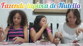 Fazendo tapioca de Nutella [upl. by Refanej]