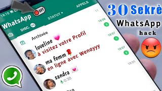 Men 30 pi gro Sekrè 2024 ki kache ou pa konnen sou WhatsApp [upl. by Yniatirb]