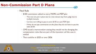 How to handle noncommission Part D plans [upl. by Idmann]