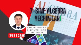 7 sinf algebra tenglamalar sistemasi mavzusi 5 mashq yechimi videodarsi [upl. by Aratihc]