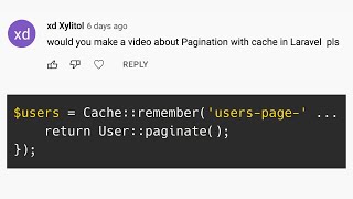 Laravel How to Use Cache With Pagination [upl. by Lessirg]