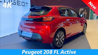 Peugeot 208 FL Active 2024 FULL Review 4K Exterior  Interior 12 PureTech 75 HP 5 speed [upl. by Lyrret]