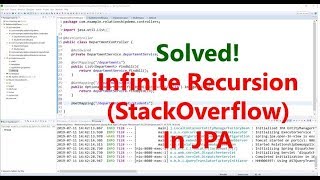 Part 2  Infinite RecursionStackOverflow Problem Solved in JPA [upl. by Yragerg]