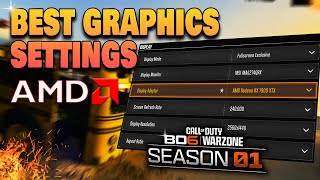 Best AMD Radeon Graphic Settings For Warzone Season 1 Black Ops 6 MAX FPS amp Visibility [upl. by Sufur65]