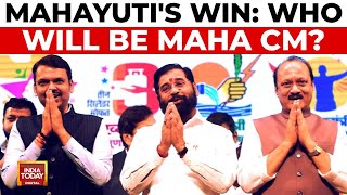 Mahayuti Victory Eknath Shinde Devendra Fadnavis Ajit Pawar Vie for Maharashtra CM Post [upl. by Shannen]