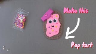 How to make a pretend pop tart • Easy step by step craft tutorial [upl. by Lleder]