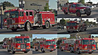 LACoFD Battalion 2 Engine 97 44 244 152 85 Quint 29 153 Patrol 44 97 amp Squad 32 Responding [upl. by Noorah]