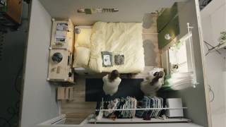 IKEA Square metre challenge part 1 Tiny bedroom for two [upl. by Nollid]