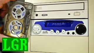 LGR Oddware The 525quot PC Cassette Tape Deck Plusdeck 2c [upl. by Morton]