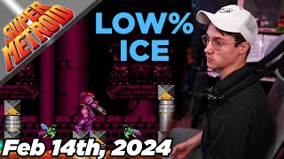 Oatsngoats  Super Metroid Low Ice Speedruns Feb 14 2024 [upl. by Terbecki]