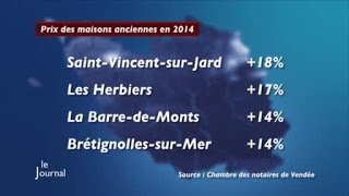 Economie  Le prix de l’immobilier en baisse Vendée [upl. by Ecirp908]