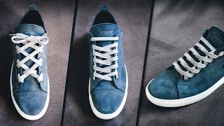 Top 9 Creative shoelace tutorials  laces styles  shoes lace styles  shoe lacing  tie laces [upl. by Lyrem]