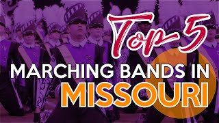 Top 5 High School Marching Bands in Missouri  2021 [upl. by Neirol987]