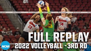 Oregon vs Nebraska 2022 NCAA volleyball regional semifinals  FULL REPLAY [upl. by Frans]