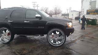 First 08 z71 Tahoe on 32 inch forgiato Mistos [upl. by Willner]