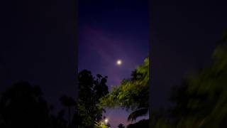 Purple sky  🌙 crescentmoon purple skylovers themoon prettysky nightsky moonlover florida [upl. by Aicad]