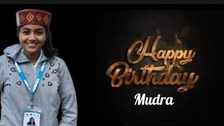 Happy Birthday Mudra Vaibhav Deogirkar – Celebrating a Bright Mind and a Kind Heart [upl. by Jackelyn]