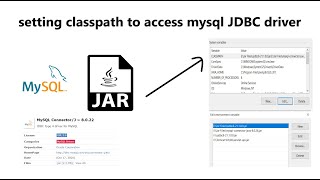 how to set classpath to access mysql JDBC driver  Jdbc Setup for MySql  Jdbc Tutorial [upl. by Atiuqa860]