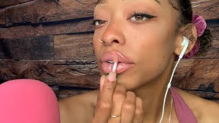 ASMR  LIPGLOSS APPLICATION  Tingly Kisses  Mouth Sounds 💋 [upl. by Atlas96]