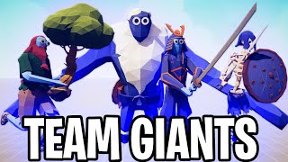 TEAM GIANTS vs RANDOM TEAMS  Totally Accurate Battle Simulator TABS [upl. by Adien]