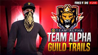 Guild Trails For TEAM ALPHA  Free Fire India Live Telugu  Telugu Gaming Live garenafreefireindia [upl. by Kelly]