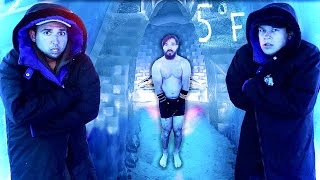 SURVIVING in 15C ICE CASTLE Loser Gets Punished [upl. by Buckels]