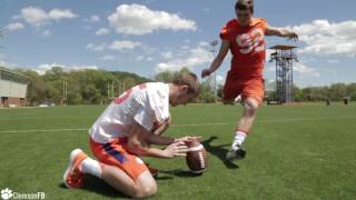 Clemson Football  Kickers vs New Football Ops Facility [upl. by Irak]