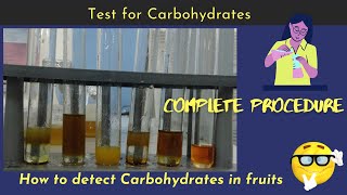 Test for Carbohydrates Qualitative phytochemical screening  Complete procedure part 3 [upl. by Ehcropal]