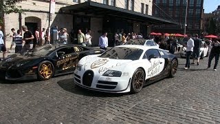 Supercars in NYC Lamborghini Aventador Bugatti Veyron Super Sport amp Vitesse Carrera GT [upl. by Khalsa710]