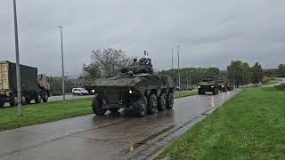 French army VBCI Armoured personal carriers on their way during exercise Celtic Uprise 2024 [upl. by Stephania975]