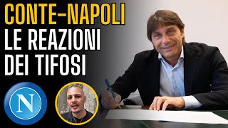 CONTE nuovo allenatore DEL NAPOLI  COME HANNO REAGITO i tifosi azzurri💙🤩 [upl. by Osmund988]