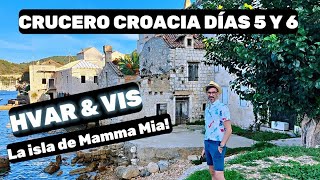 Visitamos la isla de MAMMA MIA  Crucero CROACIA Días 4 amp 5 VIS amp HVAR [upl. by Odyssey]