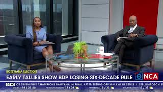 Botswana Election  Early tallies show BDP losing six decade rule [upl. by Enait]