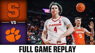 Syracuse vs Clemson Full Game Replay  202324 ACC Mens Basketball [upl. by Ylliw]