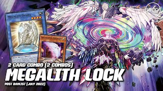 YuGiOh MEGALITH LOCK Deck  2 Card Combo 🎥 Calamities amp Negates  INSANE COMBO July 2022 [upl. by Nahtad]