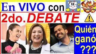 2do DEBATE PRESIDENCIAL QUIÉN GANÓ con Vaquita Politica y Dragón Político [upl. by Apgar94]