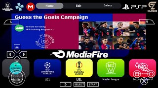 eFootball 2025 PSPPPSSPP ISO New Updates Real Faces New Kits 2025 amp Graphics 4K [upl. by Lupita]