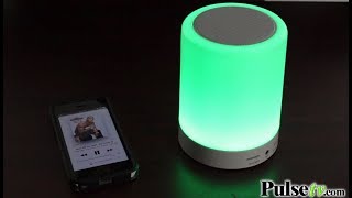 Bluetooth Touchlight ColorChanging LED Speaker by SoundLogic XT [upl. by Eiggam]