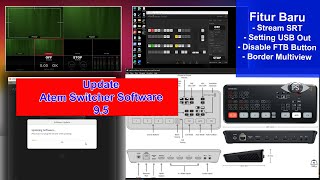 update software blackmagic atem mini pro switcher version 95 [upl. by Shoifet]