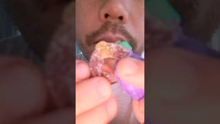 ASMR Grape Powdered Candy amp Dolphin Gummy eating sounds mukbang youtubeshorts shorts [upl. by Sobmalarah]