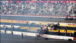 NHRA Drag Racing  Pomona CA  Top Fuel Nitro Dragster Run [upl. by Isaac]