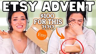 100 Etsy Advent Calendar with THIS INSIDE  Fall Advent Unboxing [upl. by Akinna]