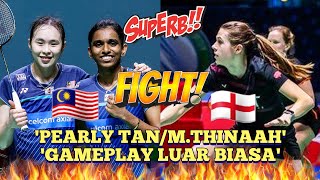 Hebat La🇲🇾Pearly TanMThinaah Mudah Tumbangkan Lawan Dengan Gameplay Paduu🔥badminton bwf [upl. by Jemima]