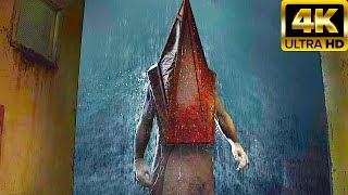 Silent Hill 2 Remake All Pyramid Head Scenes 4K [upl. by Kwabena331]