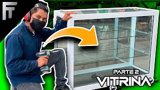 Como Fabricar una vitrina de aluminio y vidrio Parte 2 [upl. by Odicalp]