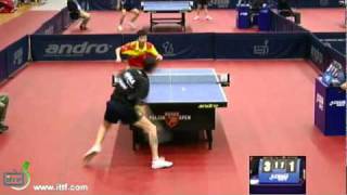 Stefan Fegerl vs Lin GaoyuanPolish Open 2011 [upl. by Aerdnac443]