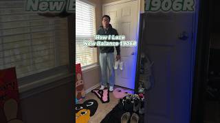 How to lace new balance 1906r sneakers skyhighmar shoes sneakerhead newbalance viralvideo [upl. by Aiym637]