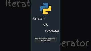 The Difference Between Iterator and Generator in Python python coding [upl. by Lem795]