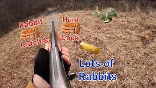 Rabbit Hunting with Beagles Incredible Southwest Virginia Footage Catch and Cook Rabbit Sliders [upl. by Aihn]